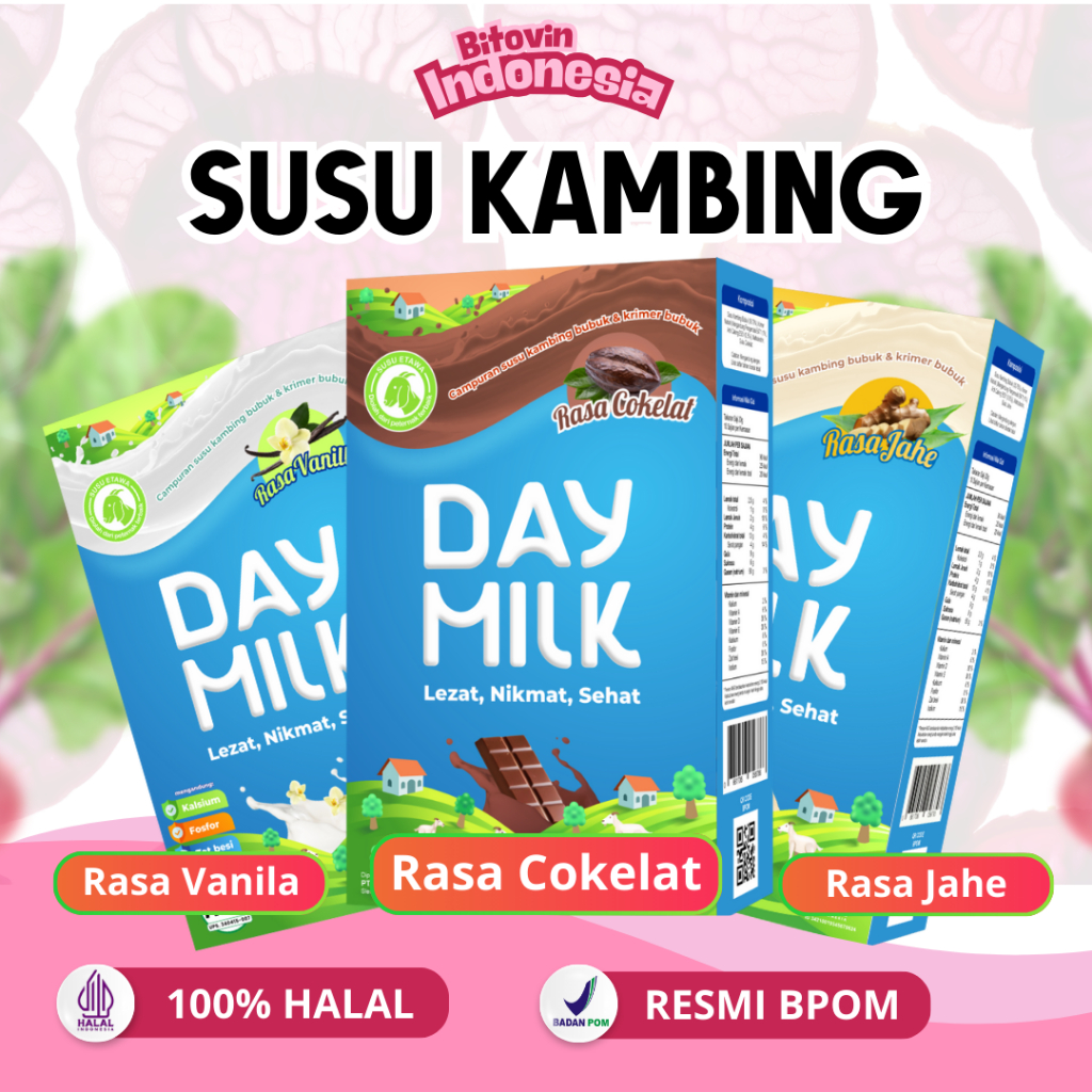 

[Paket 10 Box] Daymilk Rasa - Vanila - Jahe - Coklat - Mengatasi Asam lambung - Nyeri Sendi - Flek Paru Paru Sudah NKV & Bpom