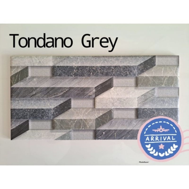 keramik Paris Dinding Tonado Grey 3D
