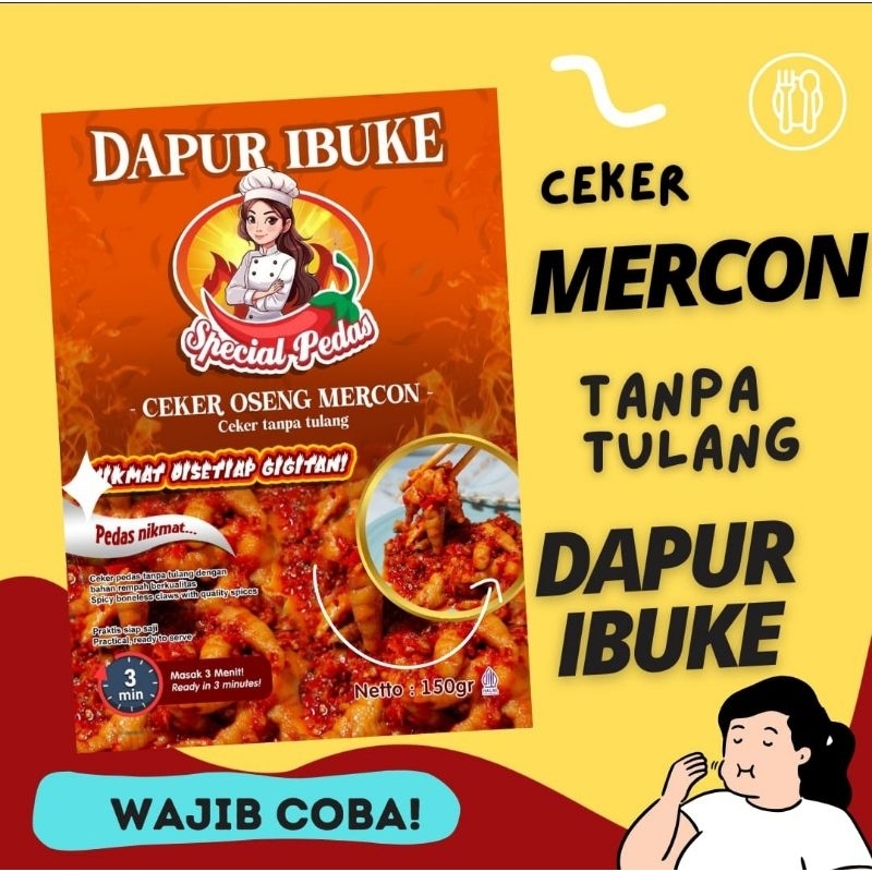 

Ceker Tanpa Tulang/Lauk Pauk siap saji/pedas/Ceker/siap makan