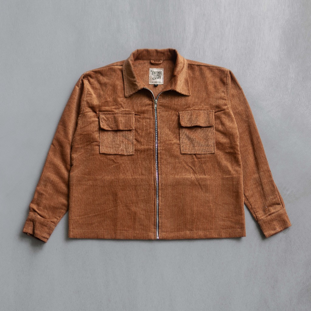 RANU - Vijendra Vintage Corduroy Jacket Brown | Jaket Korduroi