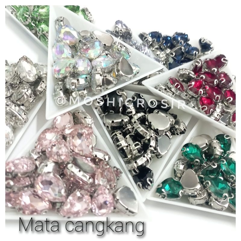 1 LUSIN- MATA CANGKANG TETES/MATA JAHIT/PAYET BAJU