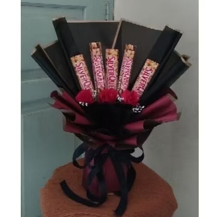 Buket Coklat Silverqueen Valentine