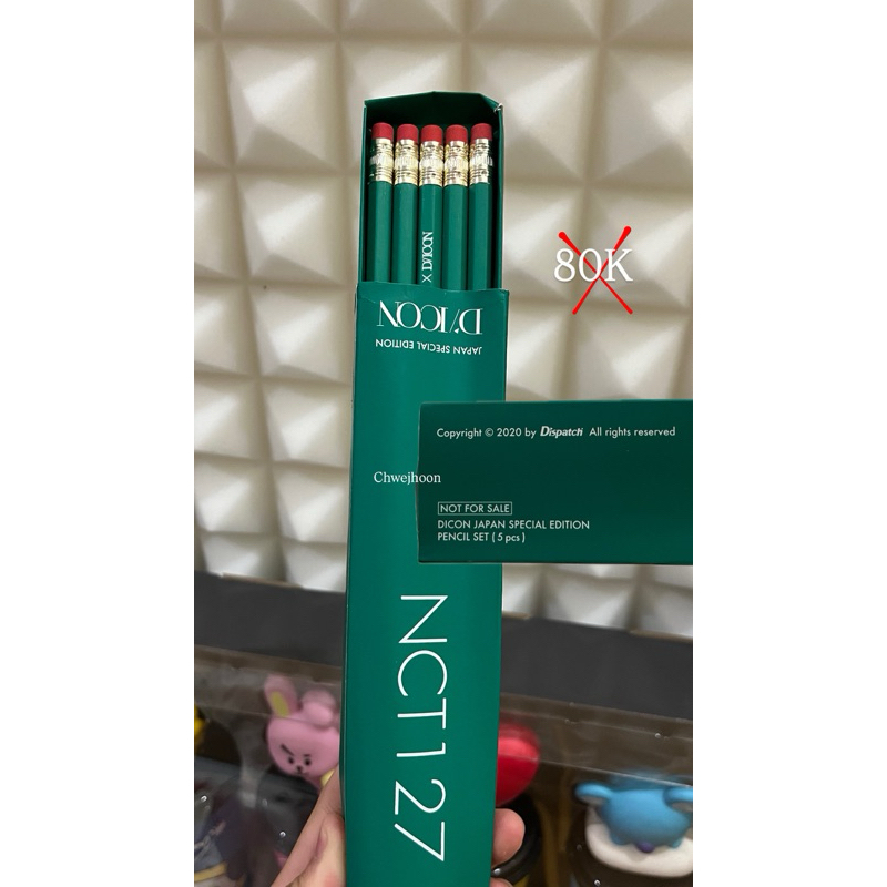 

Pencil set nct 127 dicon Japan special edition (gratis postcard)