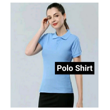 Kaos Polo Kerah Wanita Polos Lengan Pendek /  Kaos Polos Wanita / Kaos Wanita Berkerah