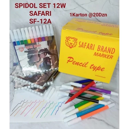 

SPIDOL 12 WARNA 838 COLOUR PEN SET Safari