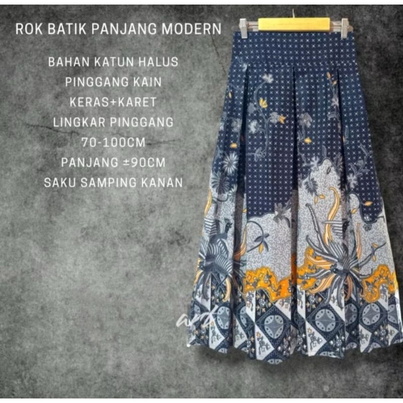 BATIK MODERN 7/8 ROK BATIK MODERN / ROK BATIK 7/8 ATAU PANJANG, BAWAKAN BATIK