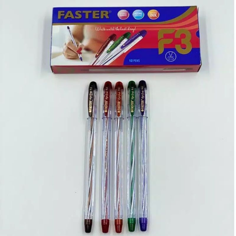 

BOLPEN FASTER F3 - 100% ORI - TOKO BUKU URANUS NGAGEL SURABAYA