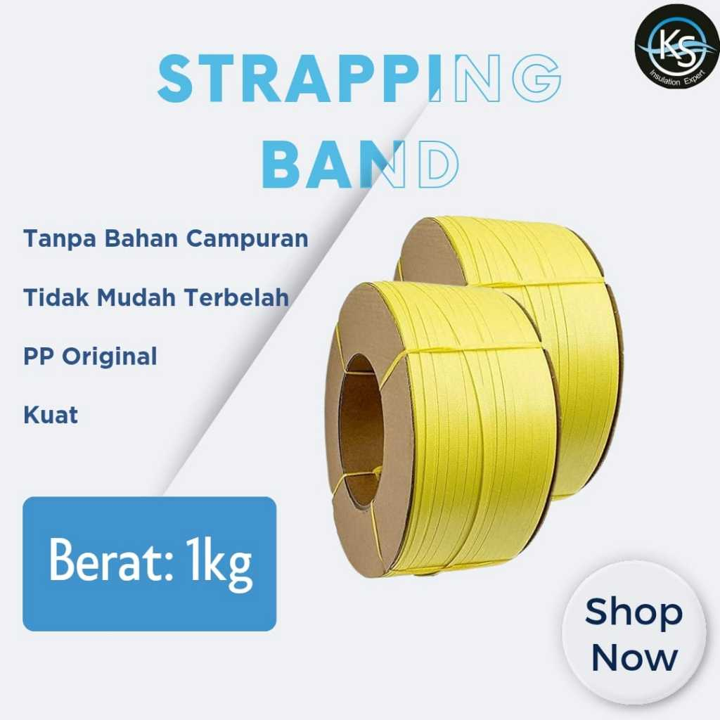 

Tali Straping Band |15mm | 1kg | Warna Kuning |Termurah