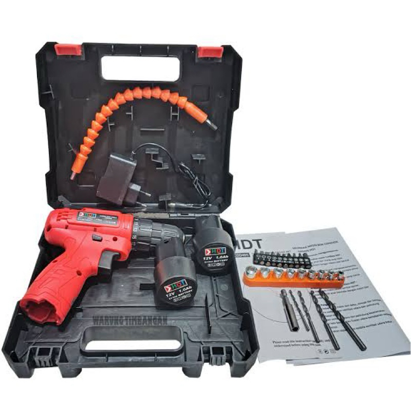 Mesin bor baterai / mesin bor cas / cordless HDT CDD405