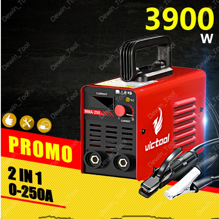 DEWIN mesin las listrik mini 3900W alat las listrik mini 120A 220V alat mesin las listrik