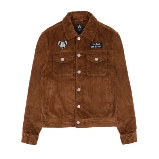 Jaket Outer Pria Wanita Corduroy Coklat - Work Jacket Corduroy Brown