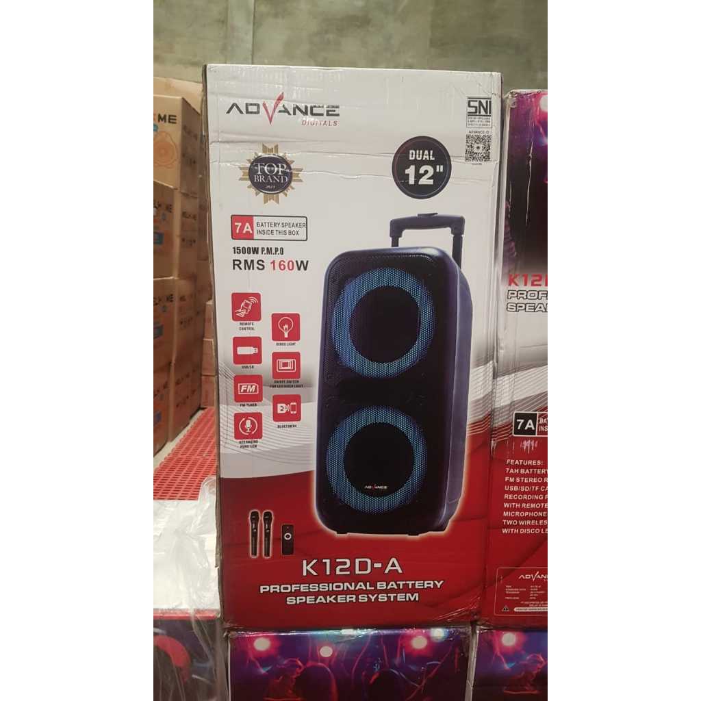 SPEAKER ADVANCE K12D-A BLUETOOTH PORTABLE