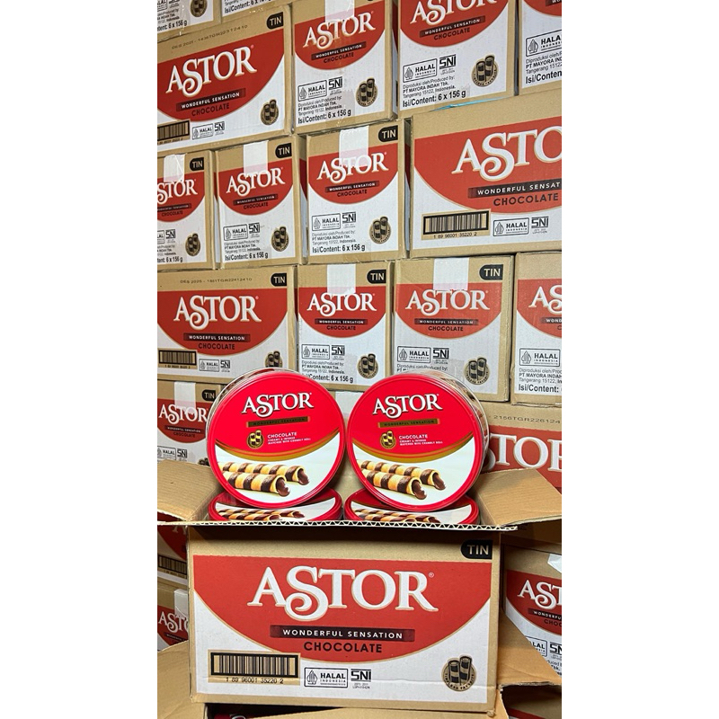 

ASTOR CHOCLATE WAFER STIK KALENG 156/330Gram (ecer)