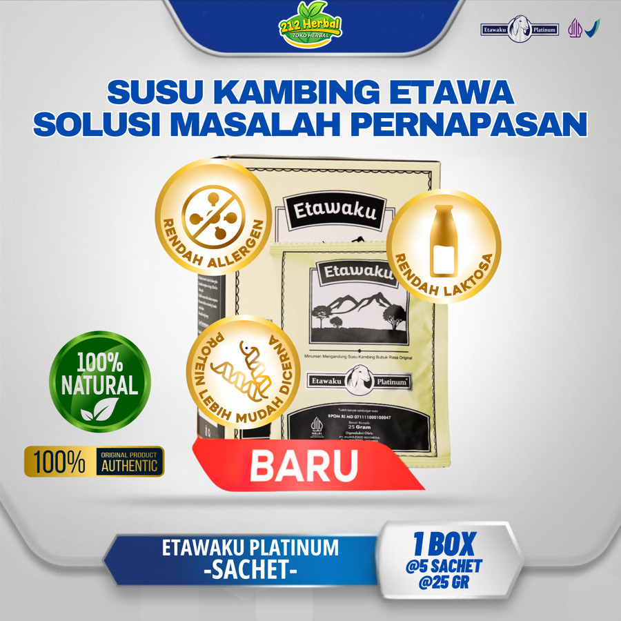 

Etawaku Platinum (Varian Sachet) Susu Kambing Etawa Murni Formula Kuat untuk Mengatasi Masalah Pernapasan dan Meningkatkan Imunitas