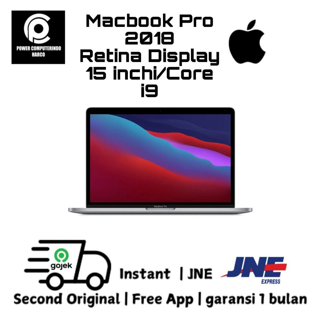 MACBOOK PRO 2018 15 INCHI CORE I9 32/512 GB SECOND ORIGINAL