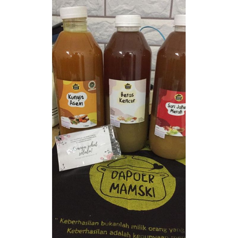 

Minuman tradisional/jamu/kunyit asem/jahe merah/beras kencur 1 liter