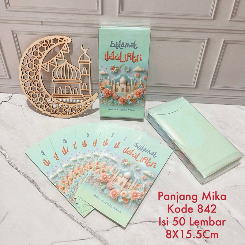 

AMPLOP LEBARAN IDUL FITRI PANJANG 50 pcs KEMASAN MIKA IDUL FITRI ISI 50 LEMBARA