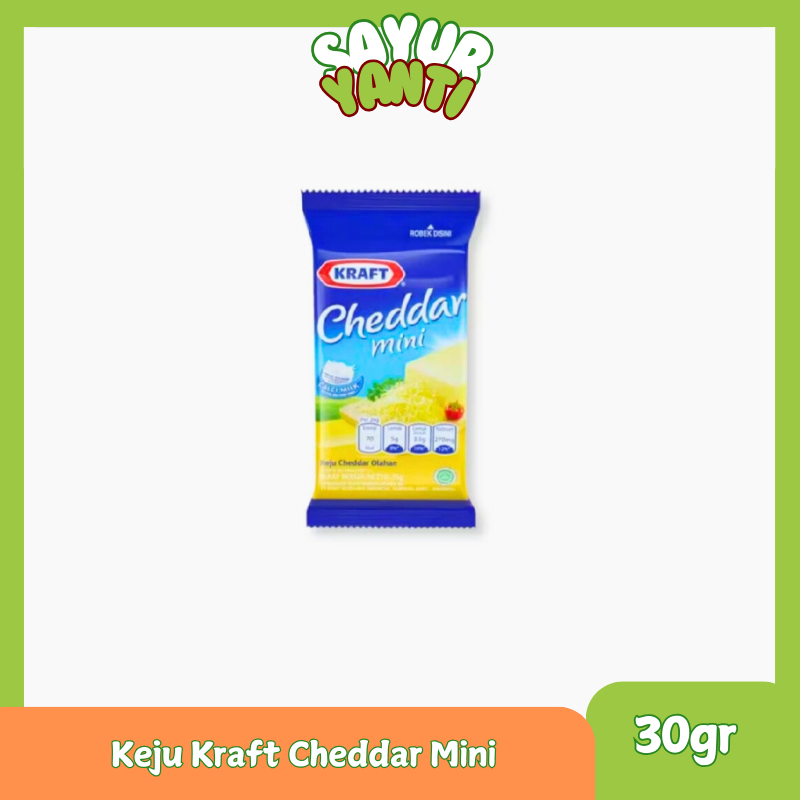 

Kraft Cheddar Mini Keju 30gr - Sayur Yanti