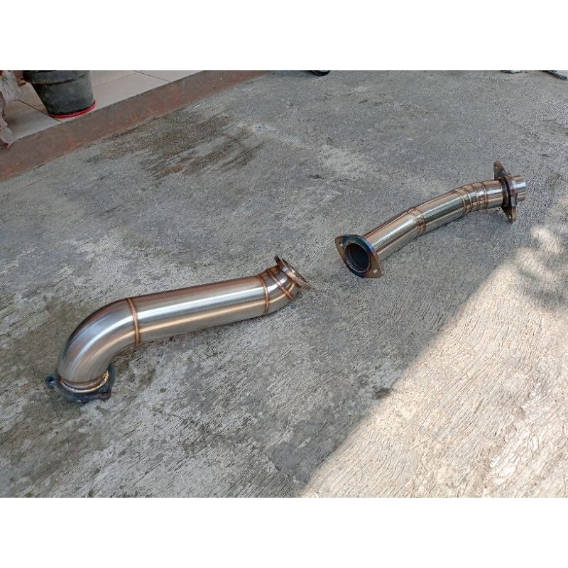 knalpot full system side exit pajero dakar 4d56