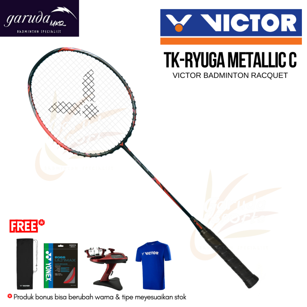 RAKET BADMINTON VICTOR THRUSTER RYUGA METALLIC / TK RYUGA METALLIC / RYUGA METALIC