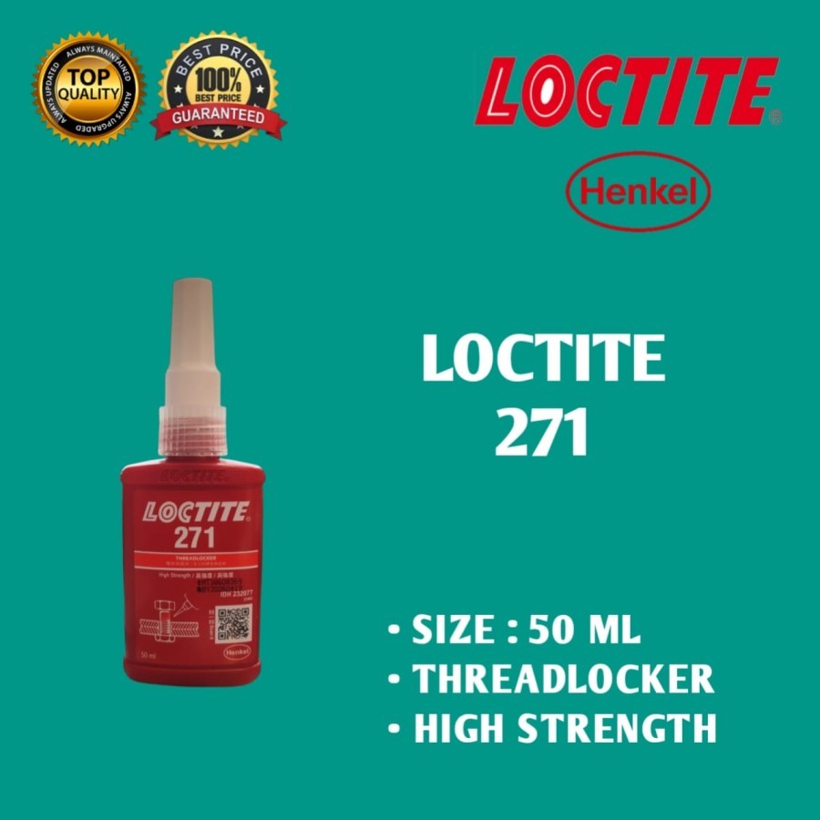 Loctite 271 Lem Baut 50 ml LOCTITE 271 THREADLOCKER Lem Baut 50 ml