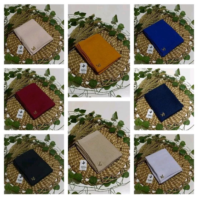 HIJAB SEGIEMPAT POLOS LACERCUT PIN JURNEY JP JOURNEY