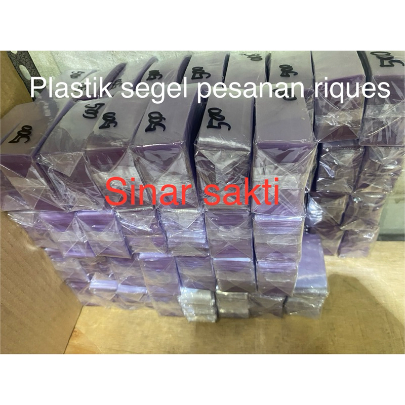 

plastik segel kardus , riques ukuran untuk segel kardus