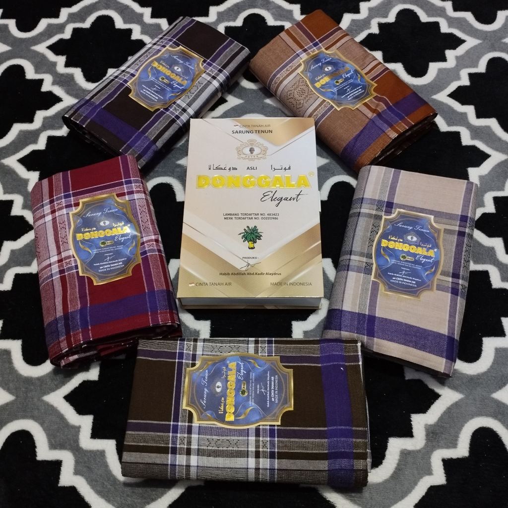 Sarung donggala TKR rayon songket timbul motif kotak