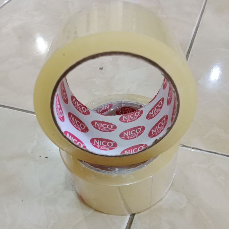 

Lakban Bening Merk Nico uk.48mm x 72yard