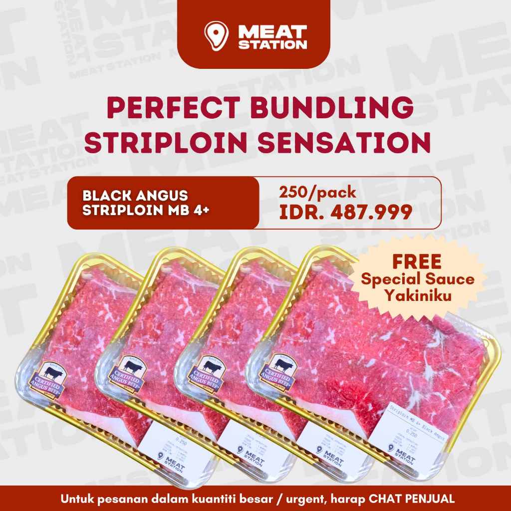 

Perfect Bundling Black Angus Striploin MB 4+ 250g 4pack