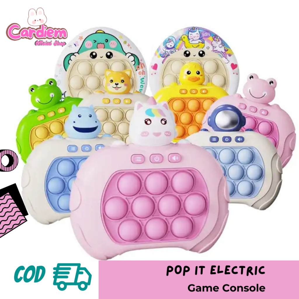 Mainan Pop It LED Elektrik untuk Anak Pop It Elektronik Karakter