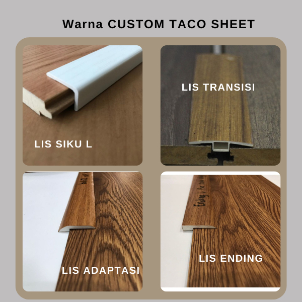 Aksesoris PVC List Adaptasi PVC / Lis Pintu Vinyl / List Tangga / Aksesoris Lantai SPC & Vinyl