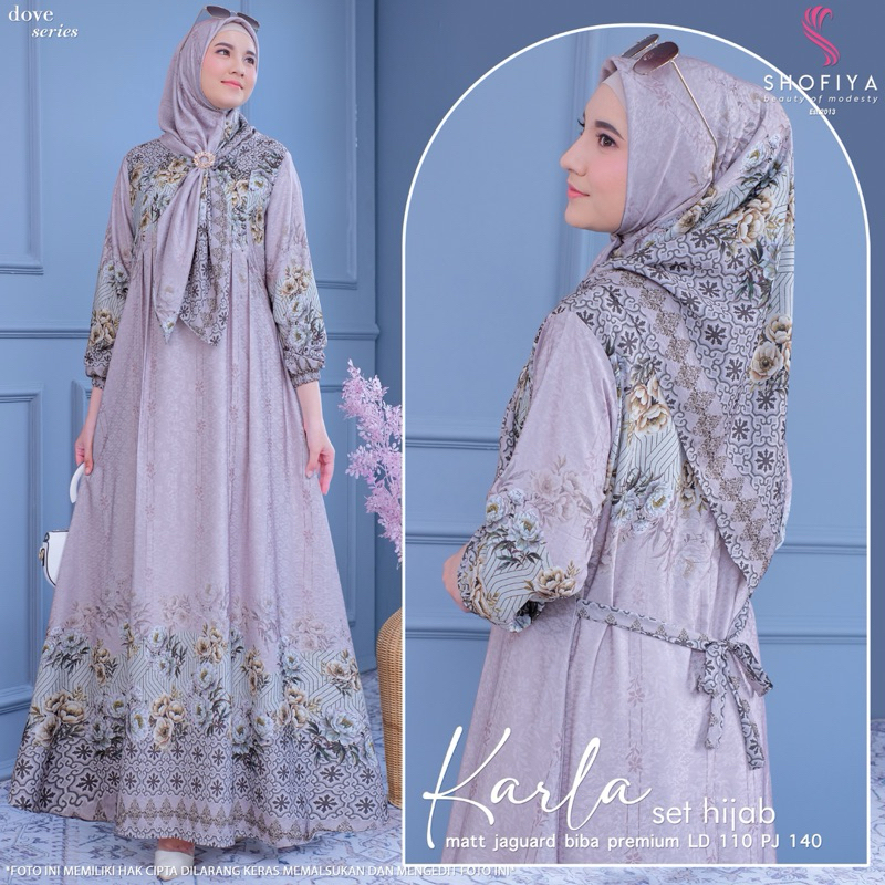 KARLA SET HIJAB ORIGINAL BY SHOFIYA