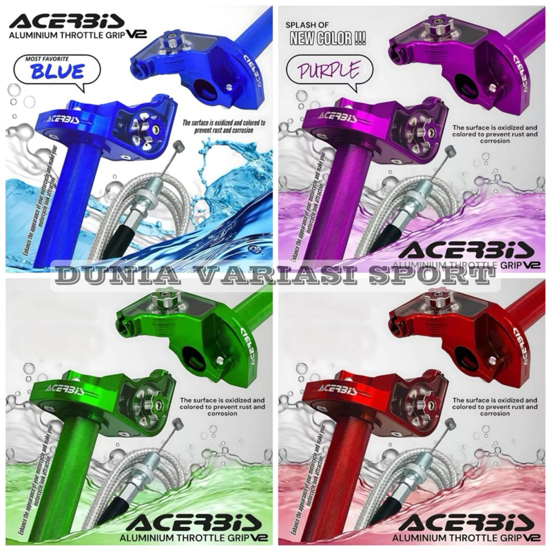 GAS SPONTAN ROLLER ACERBIS V2 STELAN CNC 1 KABEL GAS SERAT -Dunia Variasi -OL Vaariasi