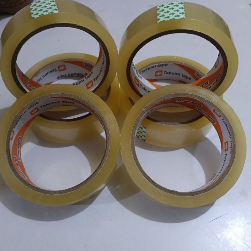 

takumi tape lakban takumi Lakban Bening 1inch 24mm 72 yard Isolasi Bening Lakban Tape Perekat lakabn isolasi lakban paking
