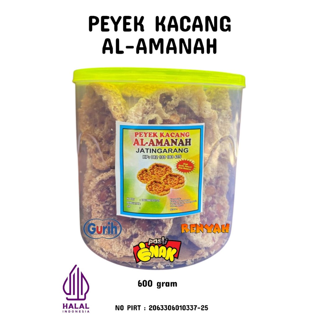 

Peyek Kacang Tanah Asli Jawa - 600 Gram