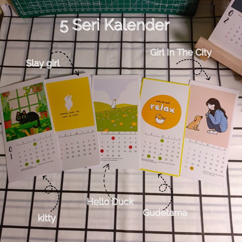 

Kalender Meja Aesthetic, Gift Unik Kalender Ala Pinterest