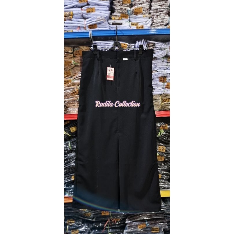 Rok Panjang  Hitam Span Belakang Kain  Balestra