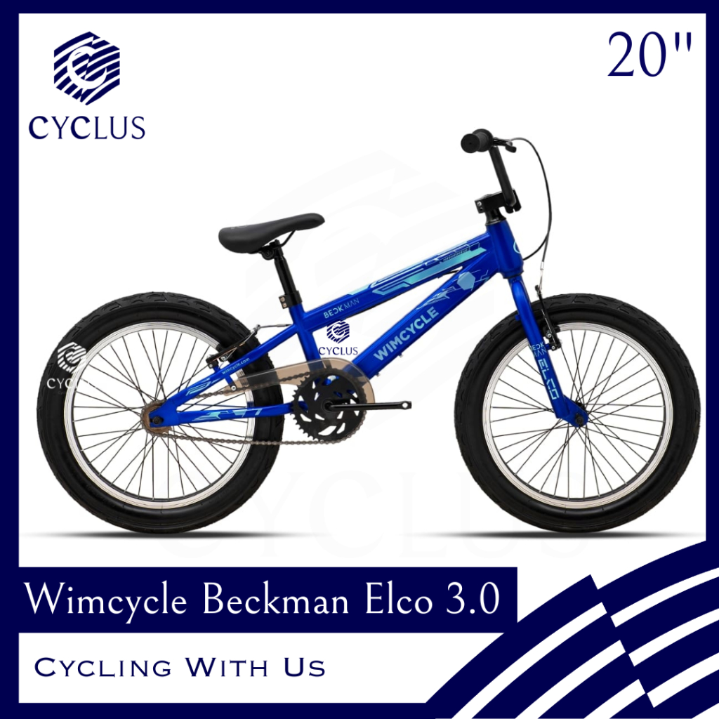 Sepeda BMX Anak Laki Laki Wimcycle Beckman Ban Jumbo Ban Besar 20 Inch Terbaru Original Murah