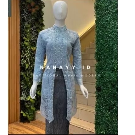 FREE HIJAB RANDOM✅PL SEKALI PAKAI✅KEBAYA WISUDA SET ROK BATIK PLISKET✅SIMPLE✅ELEGAN✅BISA COD✅ORI