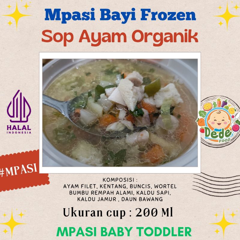 

sop ayam organik (MPASI bayi dan balita) frozen