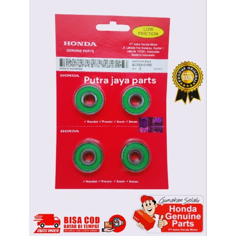 BEARING LAHER BEARING KLAKER LAHAR RODA DEPAN 6201 AHM HONDA VARIO BEAT SPACY SUPRA 125 ( HARGA 2 PC