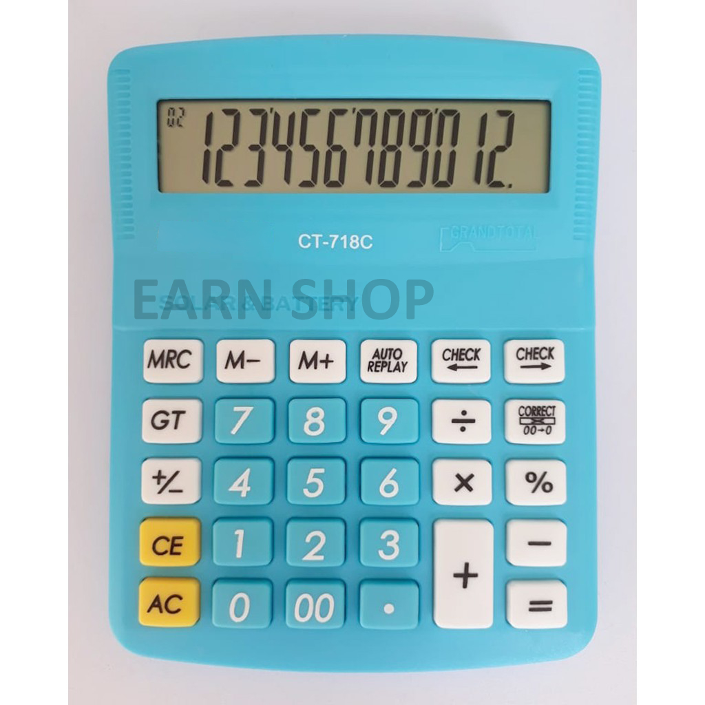 

SIS Kalkulator 12 Dit CT-718 Warna / Calculator 718 CT 718 WARNA KALKULATOR MEJA DAGANG 12 DIT