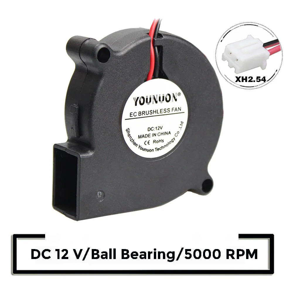 DC Fan Kipas Keong Blower 12 Volt 60x25 75x25mm 2 Pin / Kipas Blower Keong 12 V 6 CM 7 CM 12V