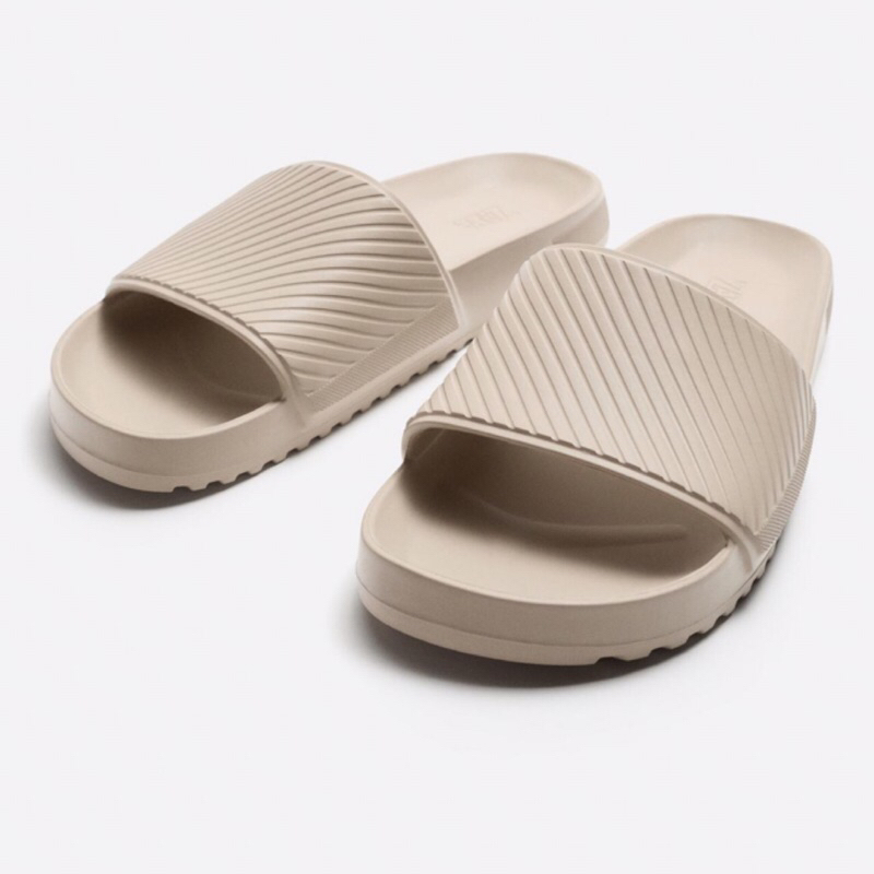 ZARA Men Sandal Bath Slides Sendal Pria Sand