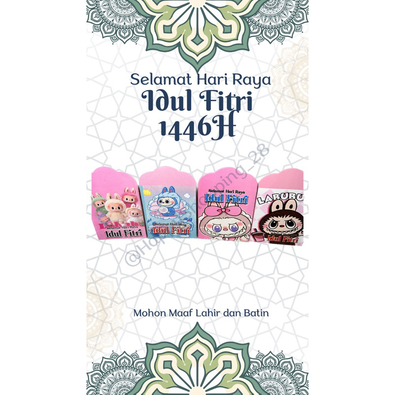 

[LEBARAN] Amplop Lebaran 2025 Model LABUBU A Small