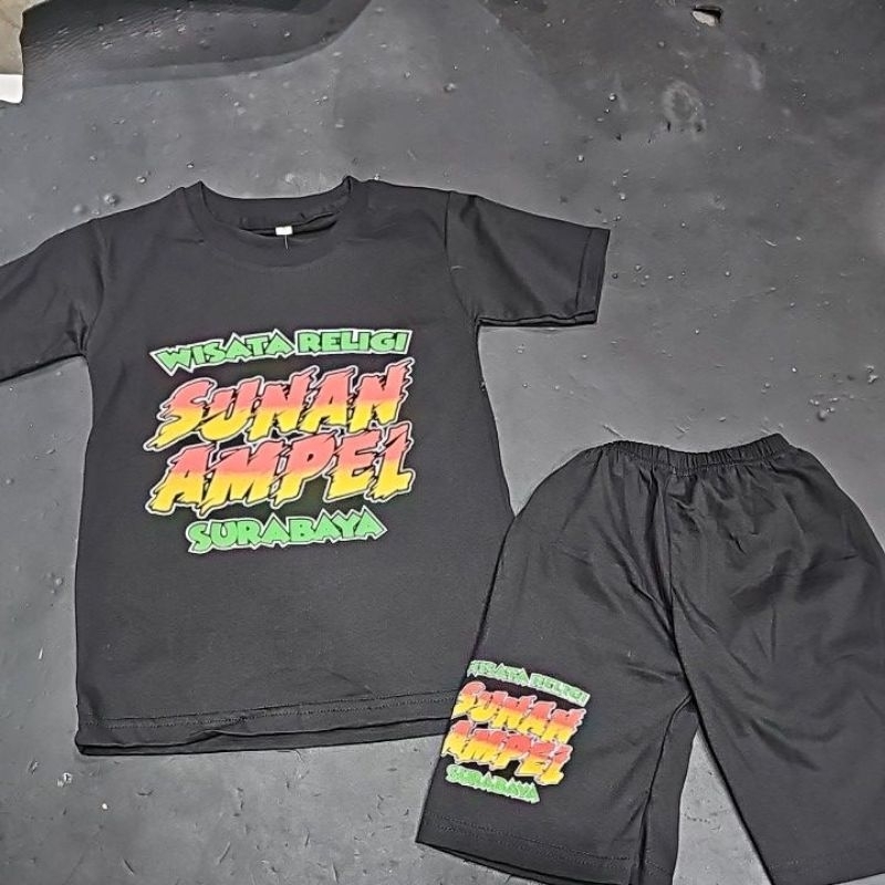 Baju setelan Sunan Ampel sablon warna