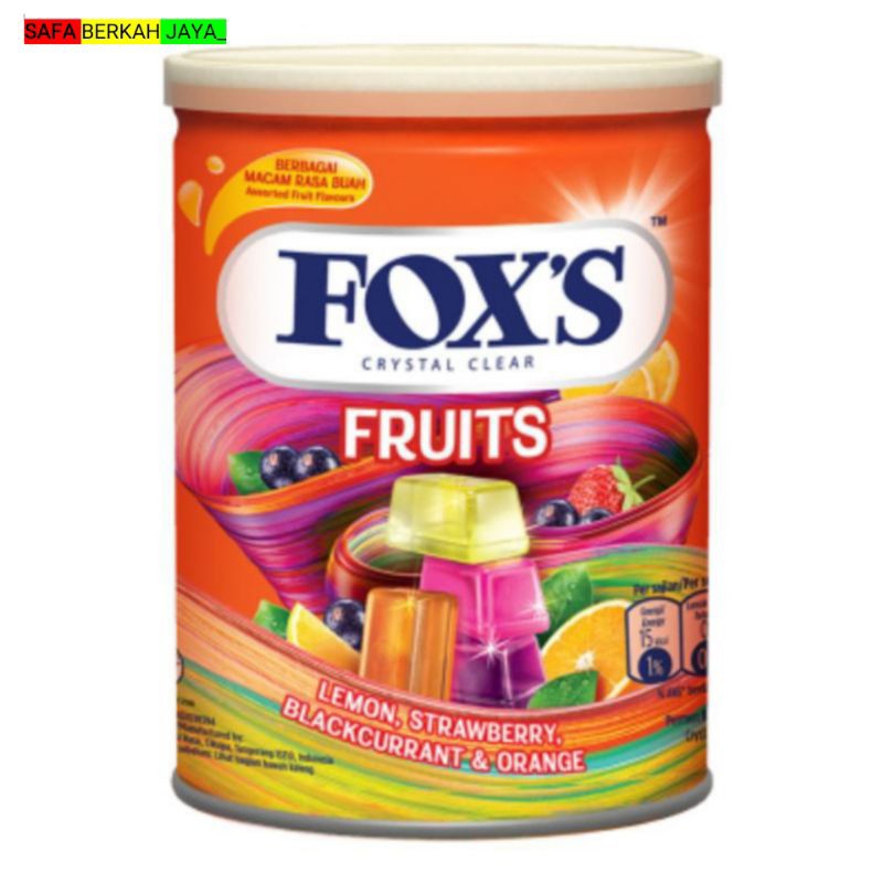 

FOX'S Crystal Clear Fruits Permen Kaleng 170 g