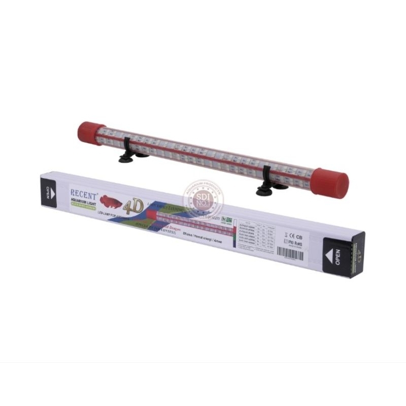 Lampu LED TANNING Arwana 4 D KONTES QUALITY RECENT KTK SFC ARWANA RED, Lampu Led TANNING Aquarium RE