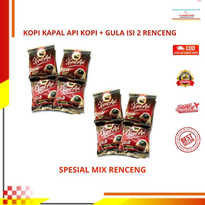 

[PAKET HEMAT ISI 2] Kopi Kapal Api Spesial Mix 1 Renceng Isi 10 Sachet PROMO MURAH/ Kapal Api Kopi Spesial Mix 1 Rencenc Isi 10 Sachet PROMO MURAH